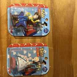 Toy Story Collectable Mini Blister Figures . Little Bo Peep And Woody 