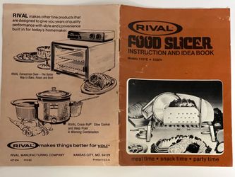 Rival meat & food slicer