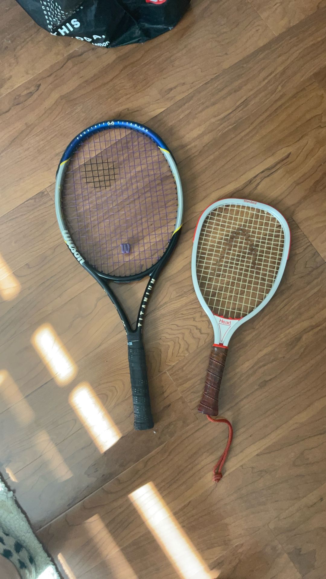 Wilson Pro staff 6.6 Titanium Racket + Head Racquetball Racket + Cases