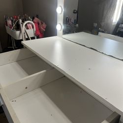 White Vanity Desk