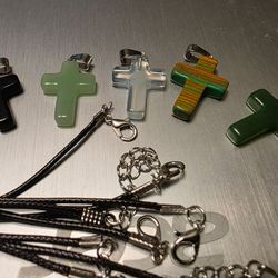 5 cross necklace / pendants $3each or $10 for 5
