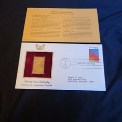 Science And Industry Gold Stamp 