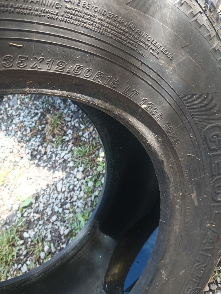 Four Nice Tires Off Of A Hummer