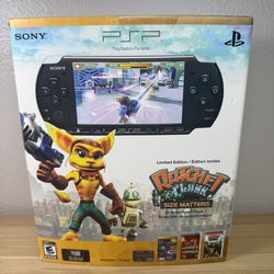Sony PSP 3000 Ratchet & Clank Limited Edition Bundle 64MB Piano Black...