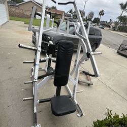 Great Condition Metal Big Plate Chest Press And Back HAMMER STRENGTH Commercial Gym Equipment 