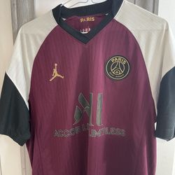 Jordan paris saint germain jersey mbappe Maroon 2020/21 Vapor Match