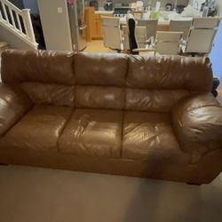 Leather Couch $200 OBO