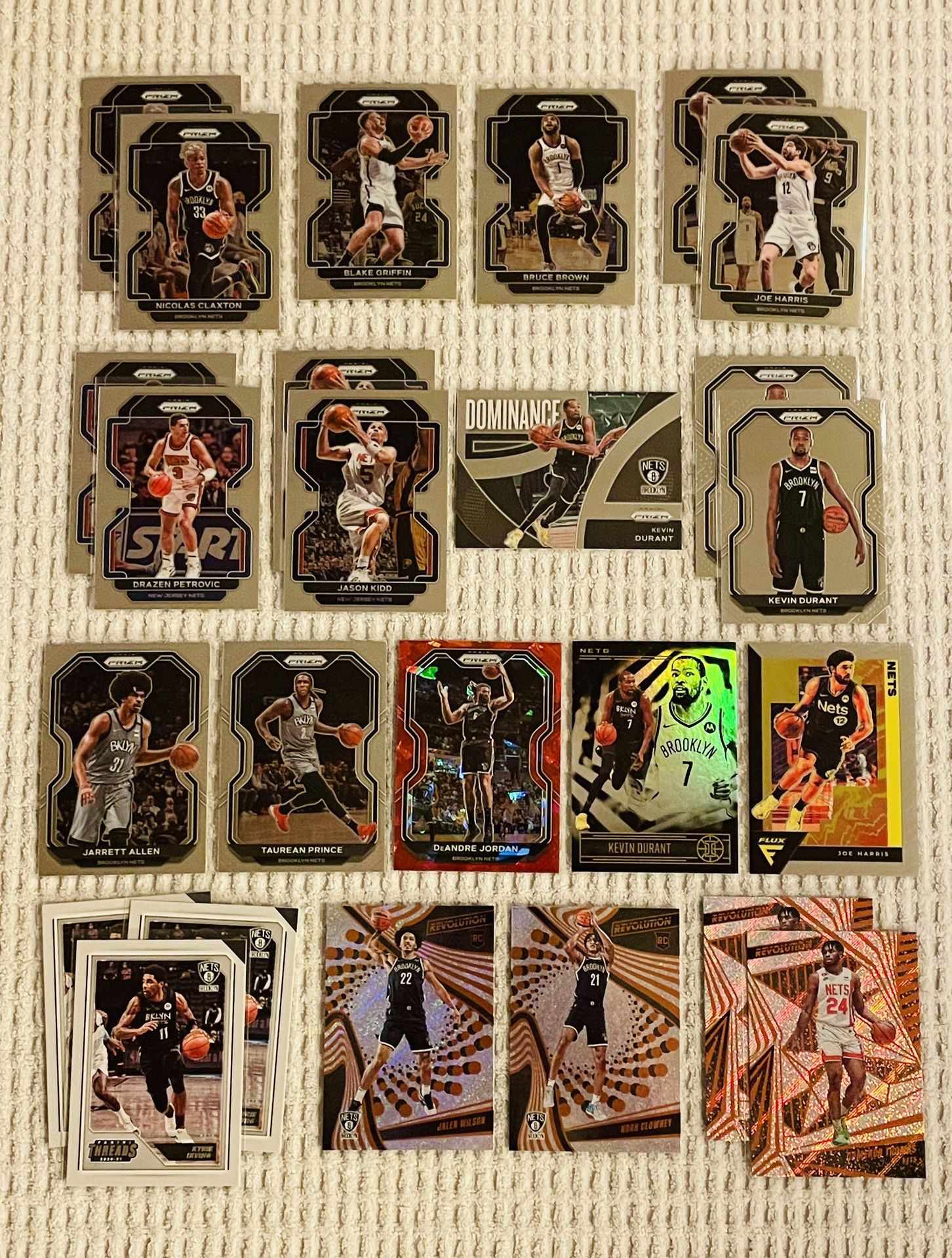 Brooklyn Nets 285 Card Basketball Lot! Rookies, Prizms, Parallels, Short Prints, Variations & More!