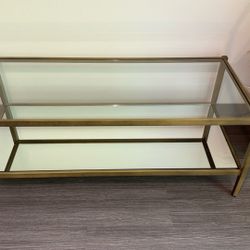Kewaunee Brass Coffee Table, 17 in H x 45inch w 
