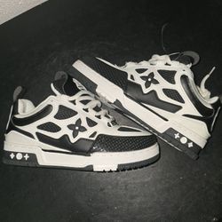 Louis Vuitton Black & White LV Trainer Style Sneaker