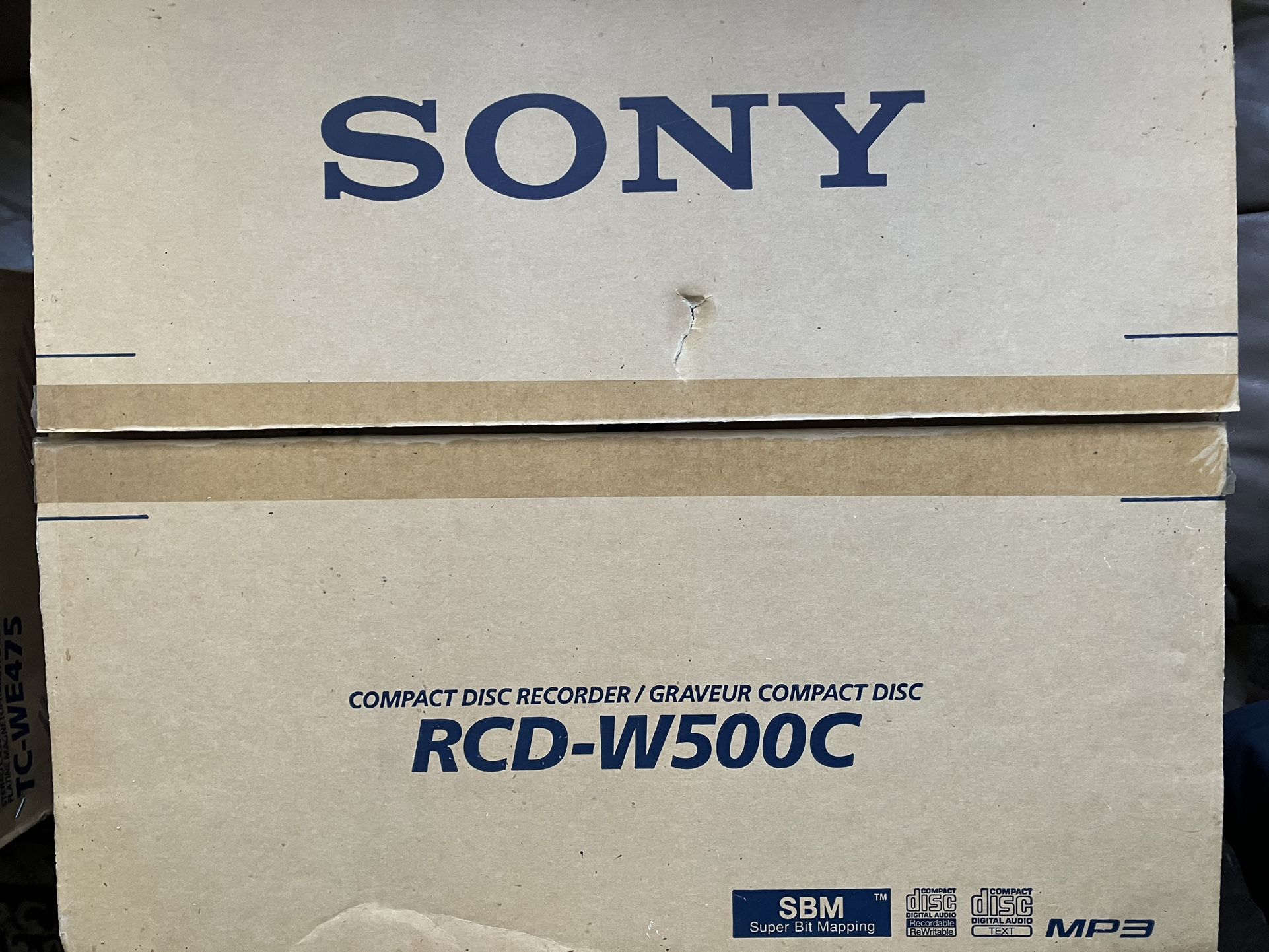 Sony RCD-W500C Compact Disc Player And Recorder