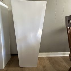 White Polystone Taper Planter