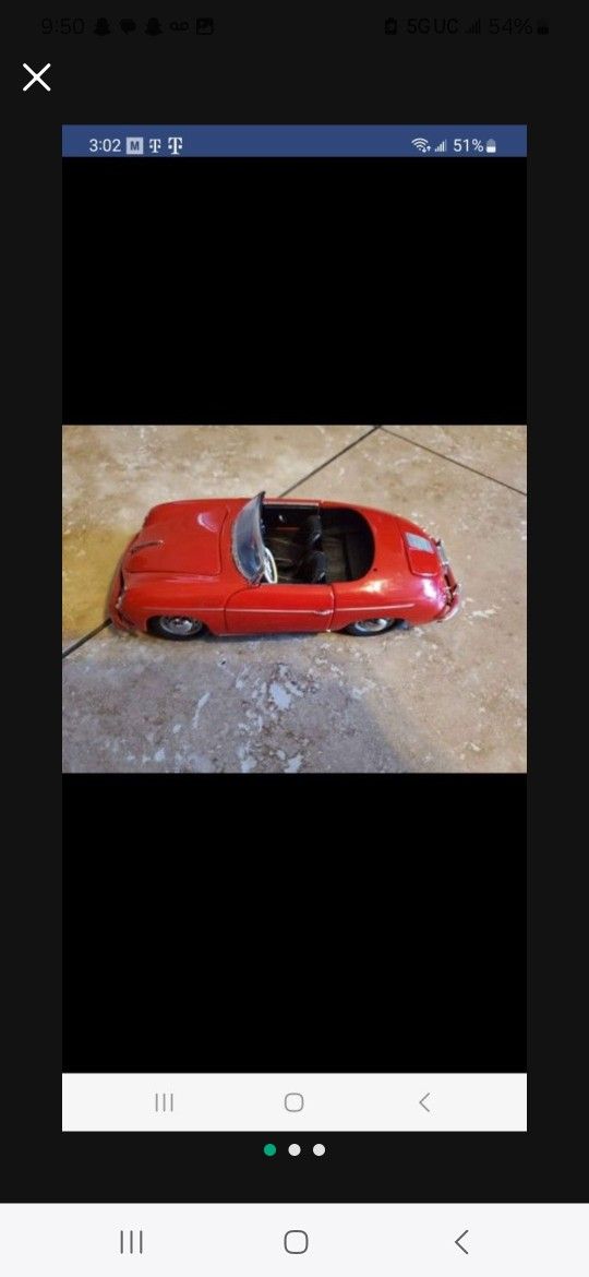 Vintage Porche Diecast 1955 Franklin Mint