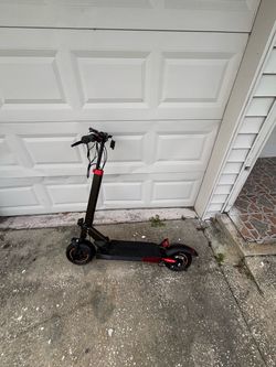 Black and Red Folding Electric Scooter