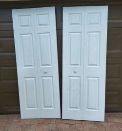 30" x 80" 6-Panel Bifold Closet Doors