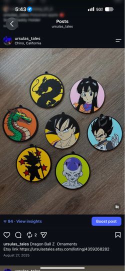 Dragon Ball Z Ornaments