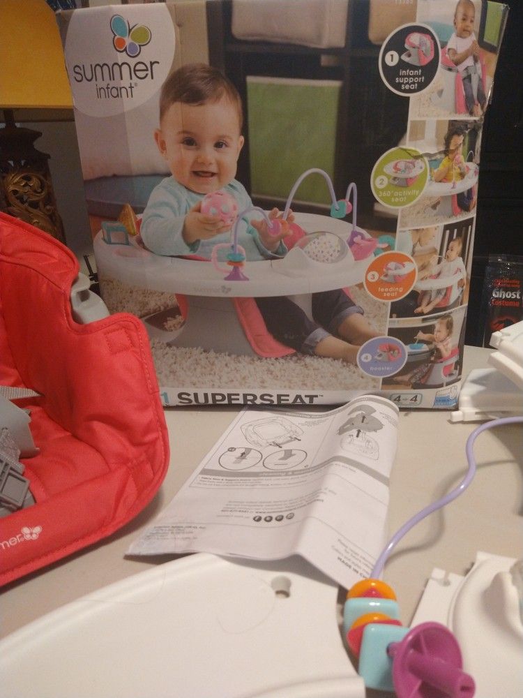 Baby Item:  Open Box Come With Everything,  Color:  Pink & Gray