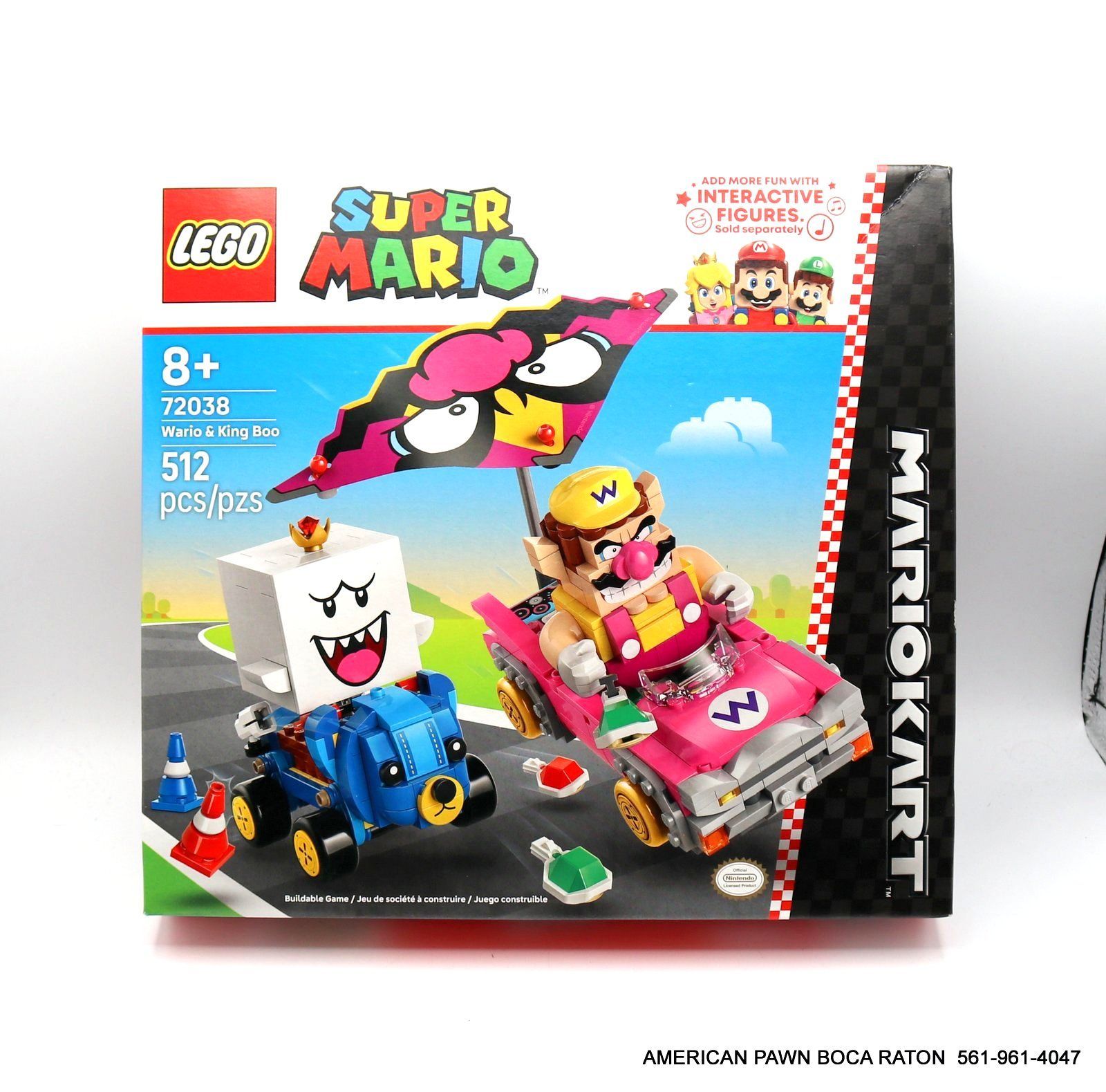 LEGO Super Mario Mario Kart Wario & King Boo 72038 Building Kit (512 Pieces)