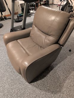Leather recliner