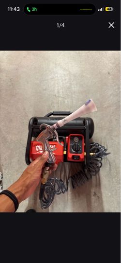 Milwaukee Portable Air Compressor with Hose