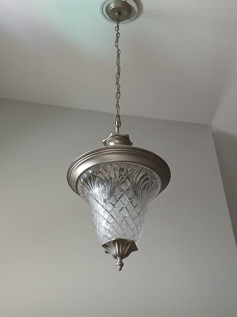 Beautiful Crystal Chandelier (Brush Nickel)