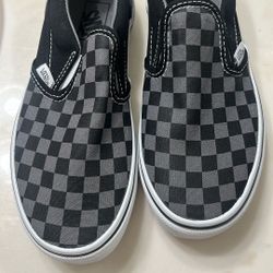 Boys Checkered Classic Slip On