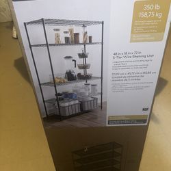 5-tier Wire Shelves
