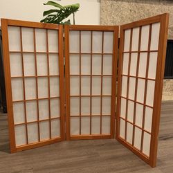 🔥 🔥 Japanese-Style Shoji Folding Screen – 3 Panels- Small  🌿