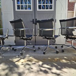 4 matching Office or Conference cChairs-New-Iconic-Highend -Commercial quality