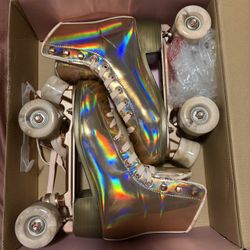 Impala Roller skates (rosegold) Size 8