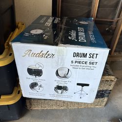5 piece kids drum set 