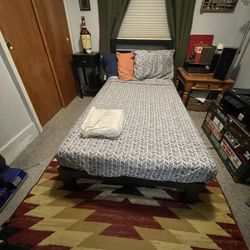 New Twin Bed W/memory Foam Mattress, Cover, Sheets 