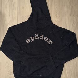 Spider rhinestone hoodie