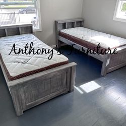 Twin Bed With Mattress More Colors Available