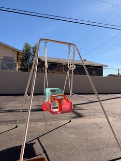 Toddler Baby Swing Set with Frame