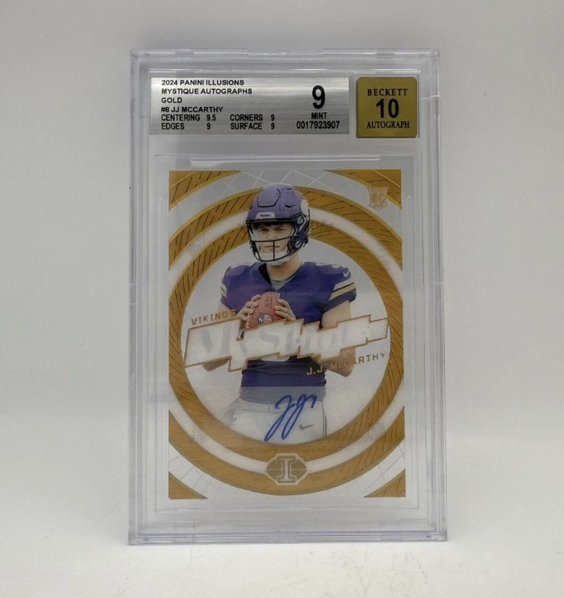 JJ McCarthy Autographed Card 10/10