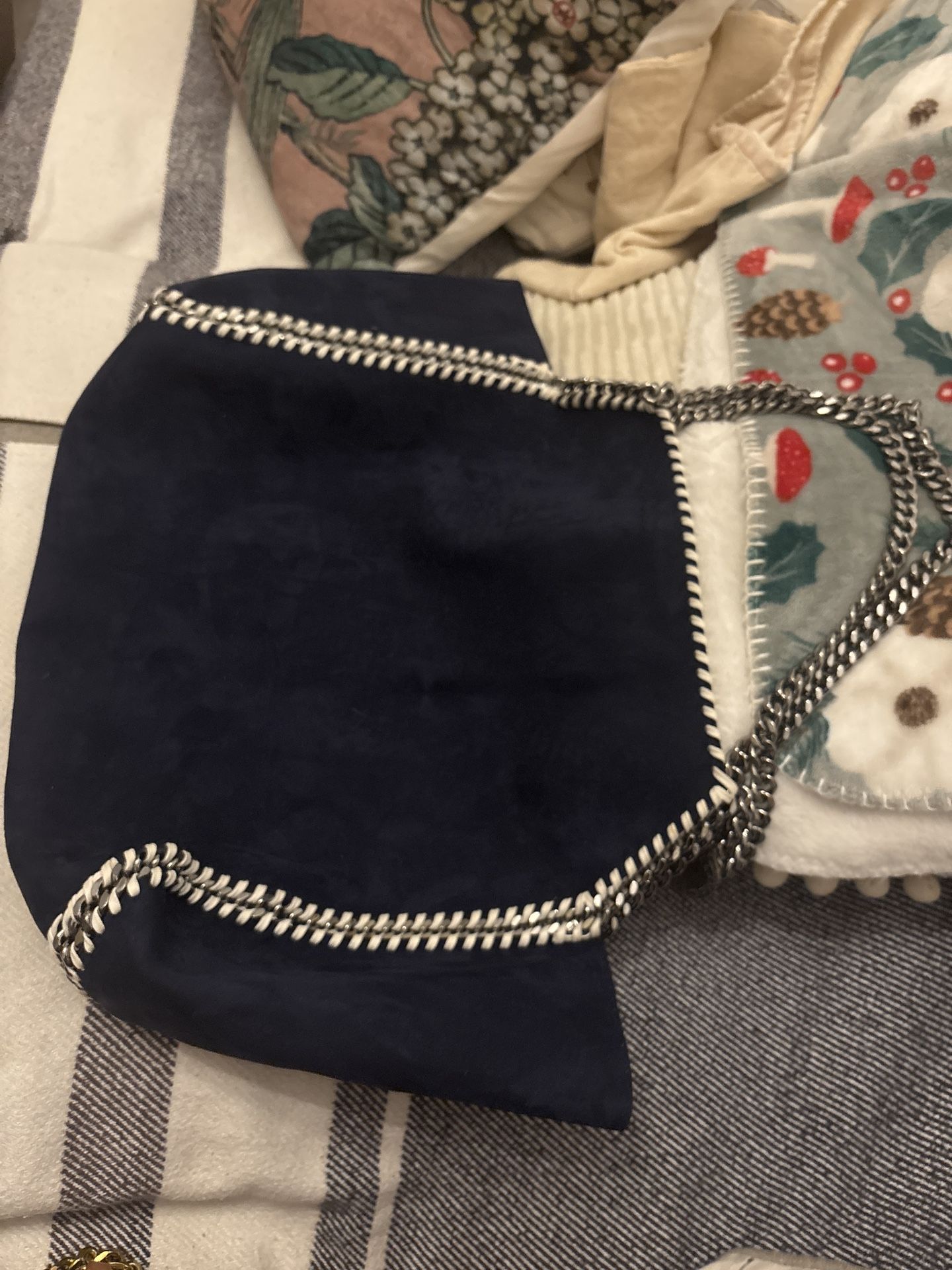 Stella McCartney Falabella Navy Blue Tote Bag