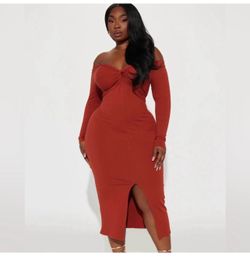Large midi dress
