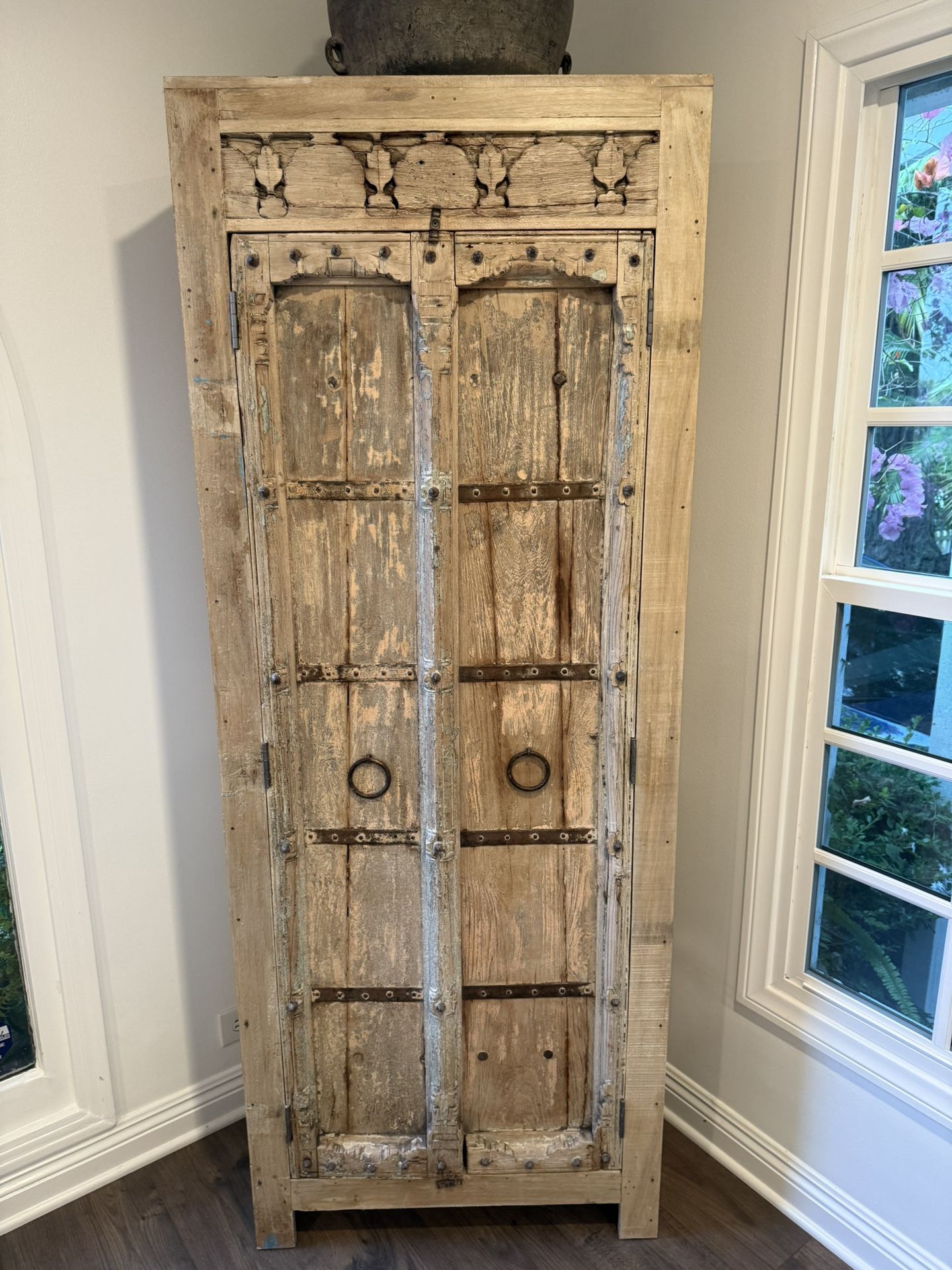 Closet Armoire Wood Indian Door