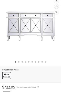Credenza and dinner table with 4 chairs