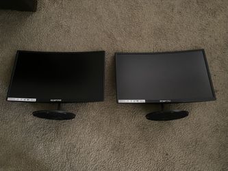 Two 24 Inch Computer Screens