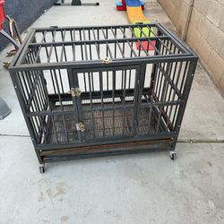 Dog Crate Solid Condition Needs Cleaned