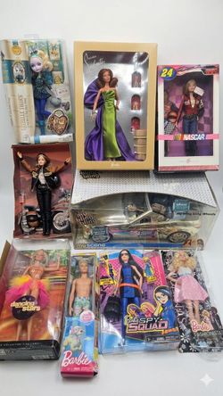 NEW Collectible Doll Lot - Christian Louboutin Barbie, My Scene Chrome Car, Spy Squad, Harley & More