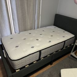 Twin Bed Frame And Twin Mattress 