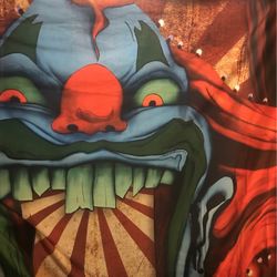 Wall decoration evil clown