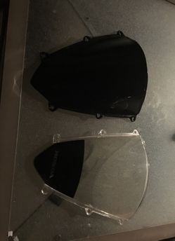 2007 2008 cbr600rr tinted and oem visor