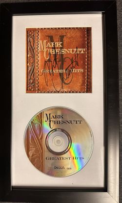 Mark Chestnut Autographed CD Framed 
