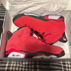 Jordan Shoes | Jordan 6 Retro Men's Varsity Red Toro Bravo Sneakers| Color: Red | Size: 10 In Men 11.5 Wmn