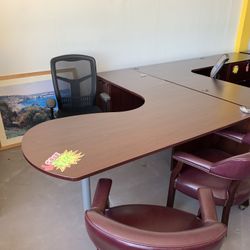 Desk L Shape With Drawers Sale!