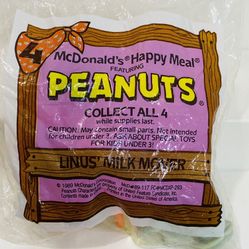 NEW VNTG McDonald’s 1989 Peanuts #4 "Linus’ Milk Mover" In Original Packaging